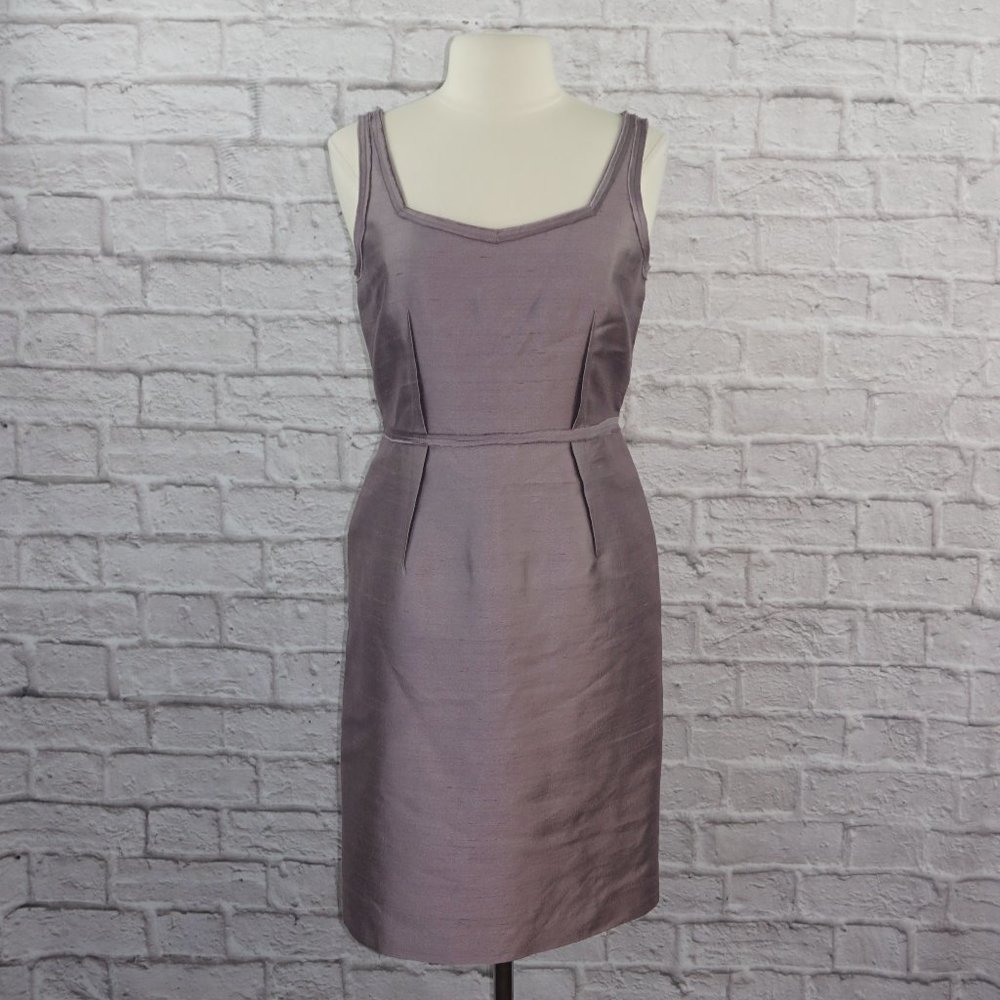 Talbots Silk Wool Purple Dress 8